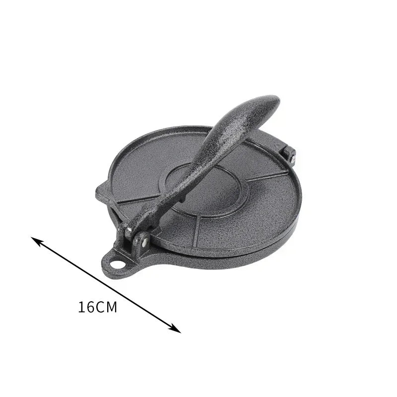1Pc Tortilla Press 6.3 Inch DIY Manual Corn Aluminum Alloy Tortillas Pressing Maker Cast Iron Homemade Pancakes Kichen Tools