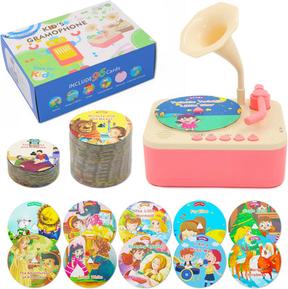 Kids Story & Music Player with 96 Learning Cards