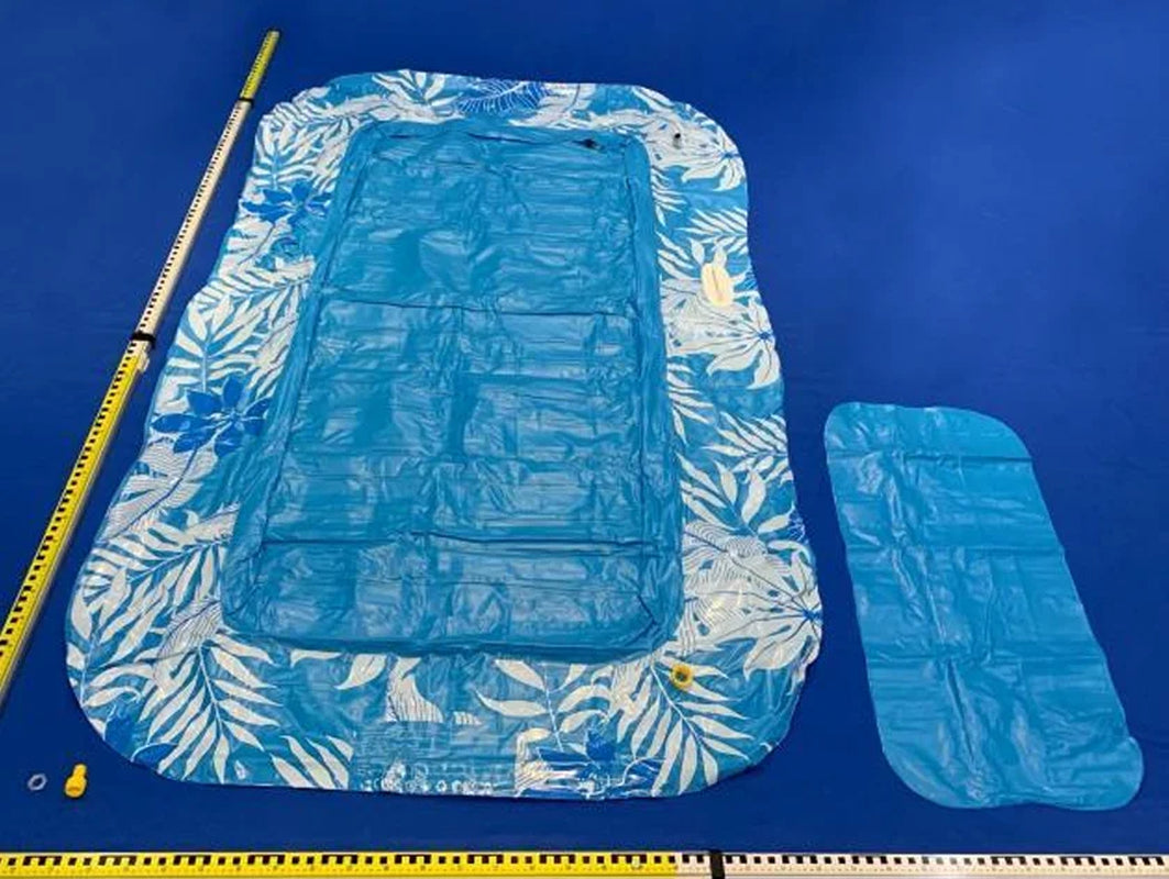 214*145CM Large-Sized Inflatable Mattress, Swimming Pool Floating Accessory, Luxurious Portable Inflatable Mattress, Sunbathing