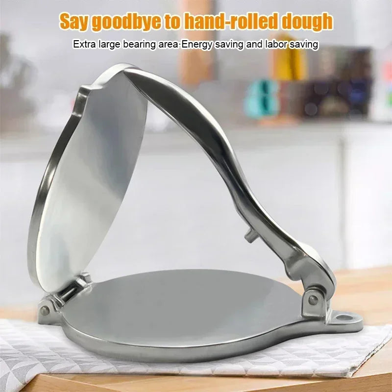 1Pc Tortilla Press 6.3 Inch DIY Manual Corn Aluminum Alloy Tortillas Pressing Maker Cast Iron Homemade Pancakes Kichen Tools