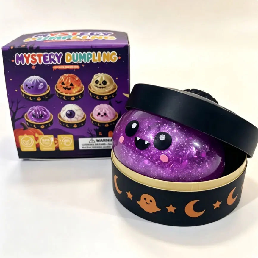Halloween Cute Scary Ghost Maruko Squishy Squeeze Toy Set - Mini Portable Stress Fidget Item, Squishy Haul Sensory Kids Toy, Unique Whimsical Party Treat Bag Filler & Whimsical Gift, Fidgets