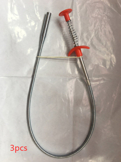 60CM Sewer Dredger Spring Pipe Dredging Tool Household Hair Cleaner Drain Clog Remover Cleaning Tools Household for Kitchen Sink Kitchen Gadgets