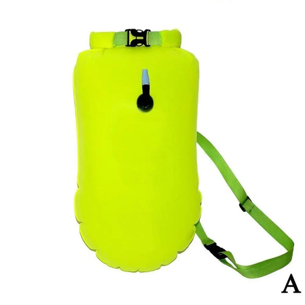 Swim Buoy Float for Open Water Swimming Safety Float with Adjustable Waist Belt Waterproof Dry Bag for Swim Train Kayaker