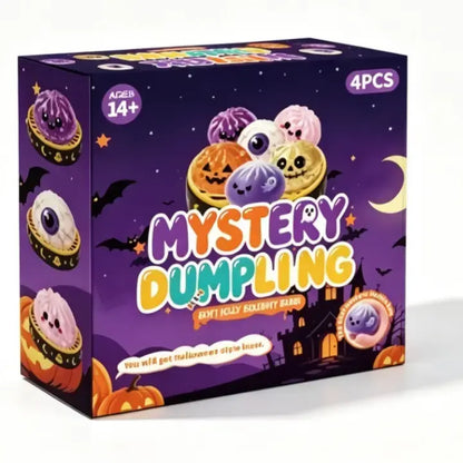 Halloween Cute Scary Ghost Maruko Squishy Squeeze Toy Set - Mini Portable Stress Fidget Item, Squishy Haul Sensory Kids Toy, Unique Whimsical Party Treat Bag Filler & Whimsical Gift, Fidgets