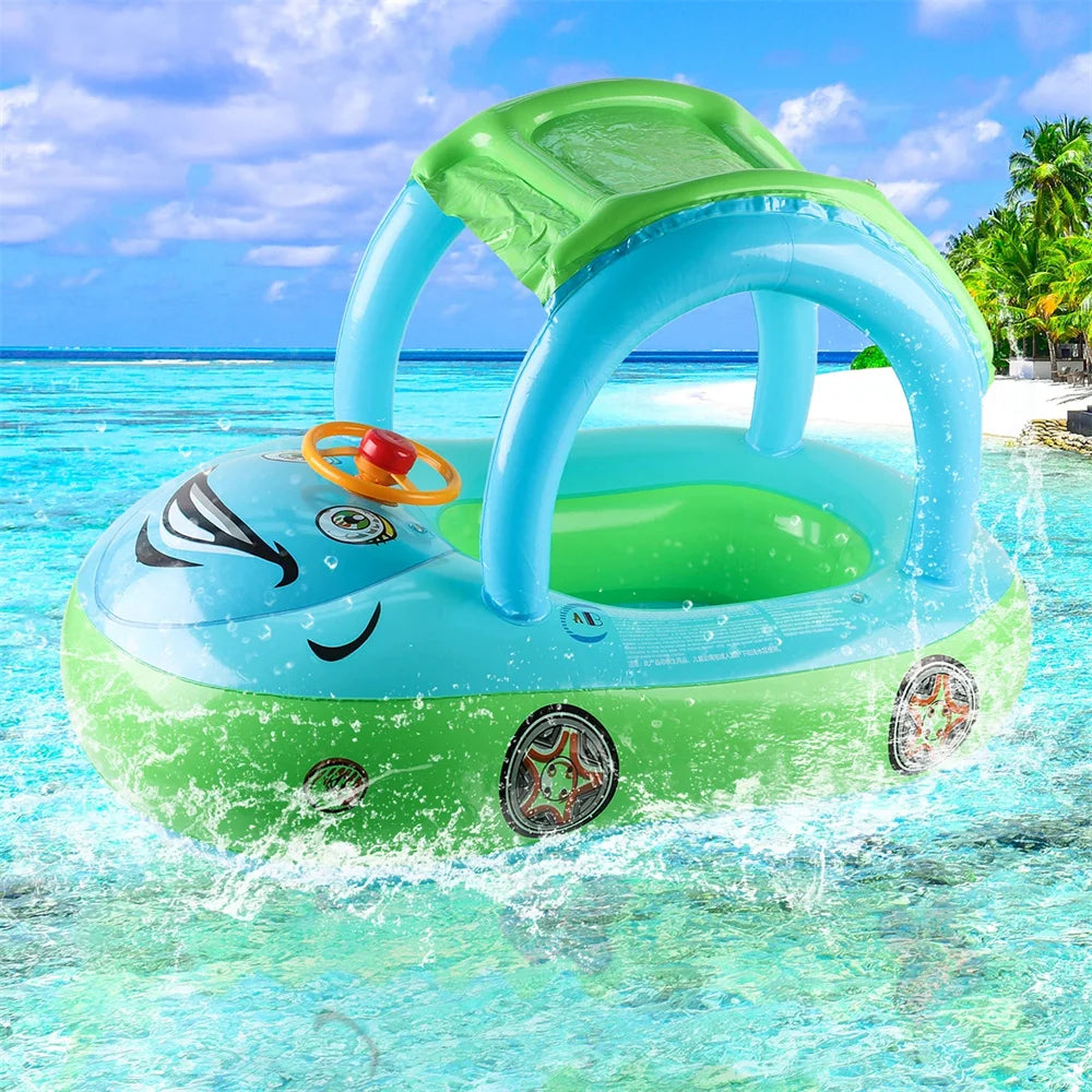 Car Shape Toddler Pool Floats,Baby Swimming Ring Beach Toys,Pool Float for Kids Swim Floatiesfloaty for Toddlers 4-6