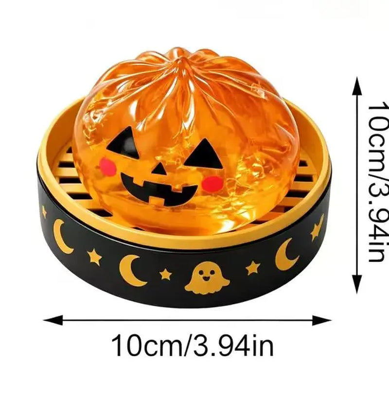 Halloween Cute Scary Ghost Maruko Squishy Squeeze Toy Set - Mini Portable Stress Fidget Item, Squishy Haul Sensory Kids Toy, Unique Whimsical Party Treat Bag Filler & Whimsical Gift, Fidgets