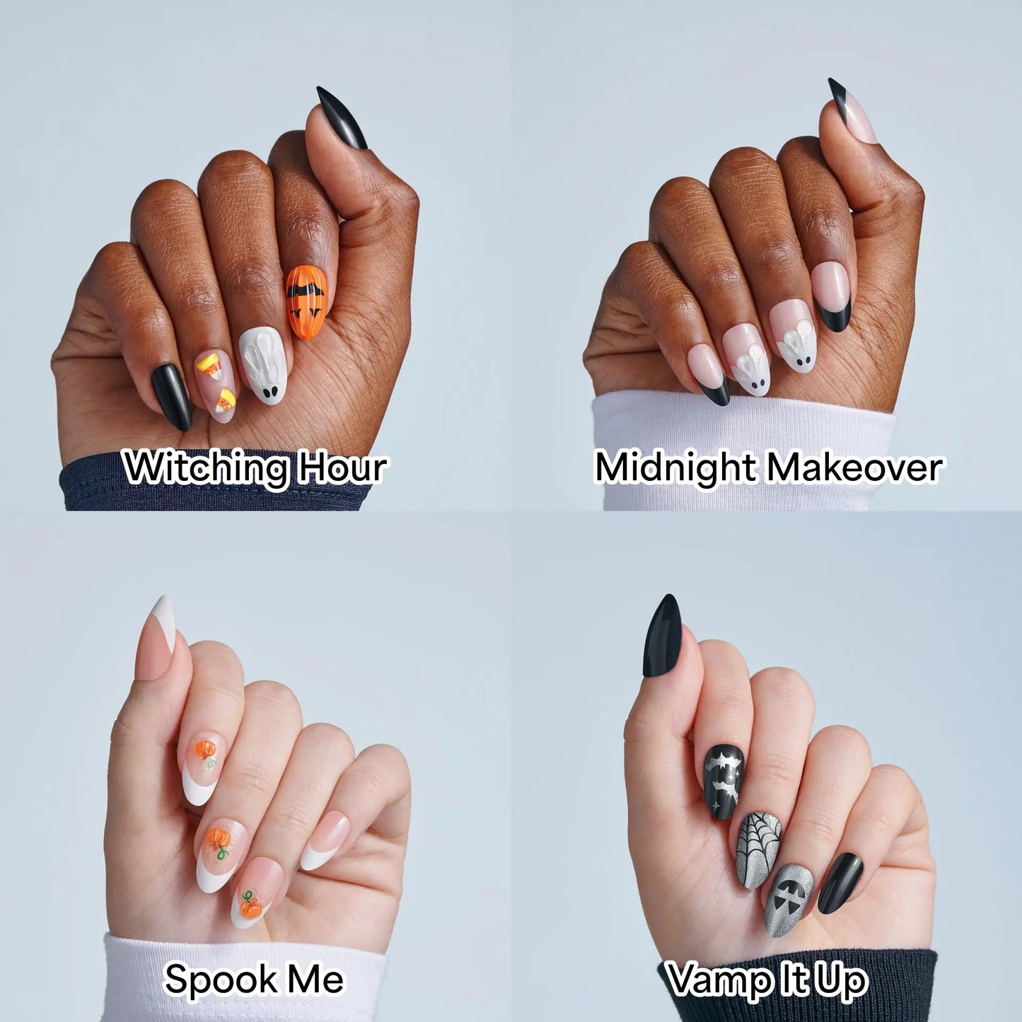 Kiss Haunt Design Press-On Fake Nails Halloween Bundle - Spellbook Staples