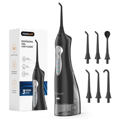 Water Flosser Teeth Picks 6 Jets 3 Modes Portable Cordless D52 Water Floss for Teeth Cleaner IPX7 Waterproof Oral Picks