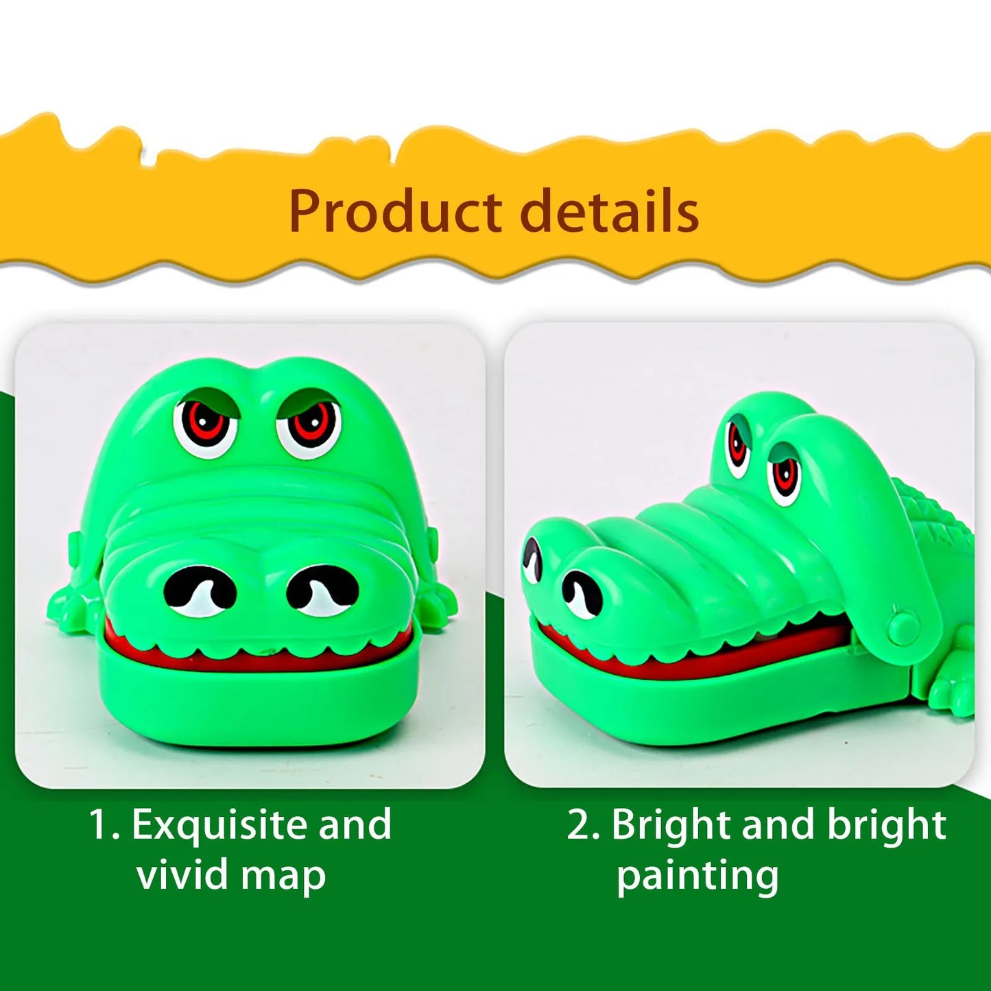 Classic Crocodile Teeth Game Mini Abs Crocodile Biting Finger Game Family Tabletop Party Funny Toy Accessories for Gift