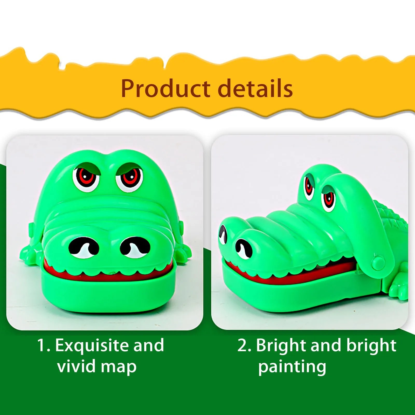 Classic Crocodile Teeth Game Mini Abs Crocodile Biting Finger Game Family Tabletop Party Funny Toy Accessories for Gift