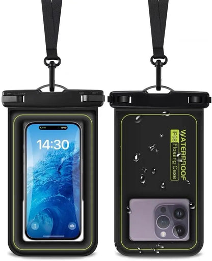 Floating Waterproof Phone Pouch, IPX8 Waterproof Phone Case Dry Bag Kayak/Beach/Cruise Travel Essentials,For Iphone, Samsung