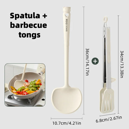 Kitchen Essentials Heat-Resistantsilicone Mushroom Spatula, Soup Spoon, Bowl Catcher, Grill Clip, Kitchen Tools, Hook Storage