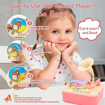 Kids Story & Music Player with 96 Learning Cards