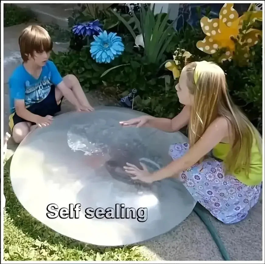 Decompression Super Large Inflatable Balloon Water Bubble Ball, Giant Elastic Inflatable Ball TPR Interactive Swimming Pool Toy