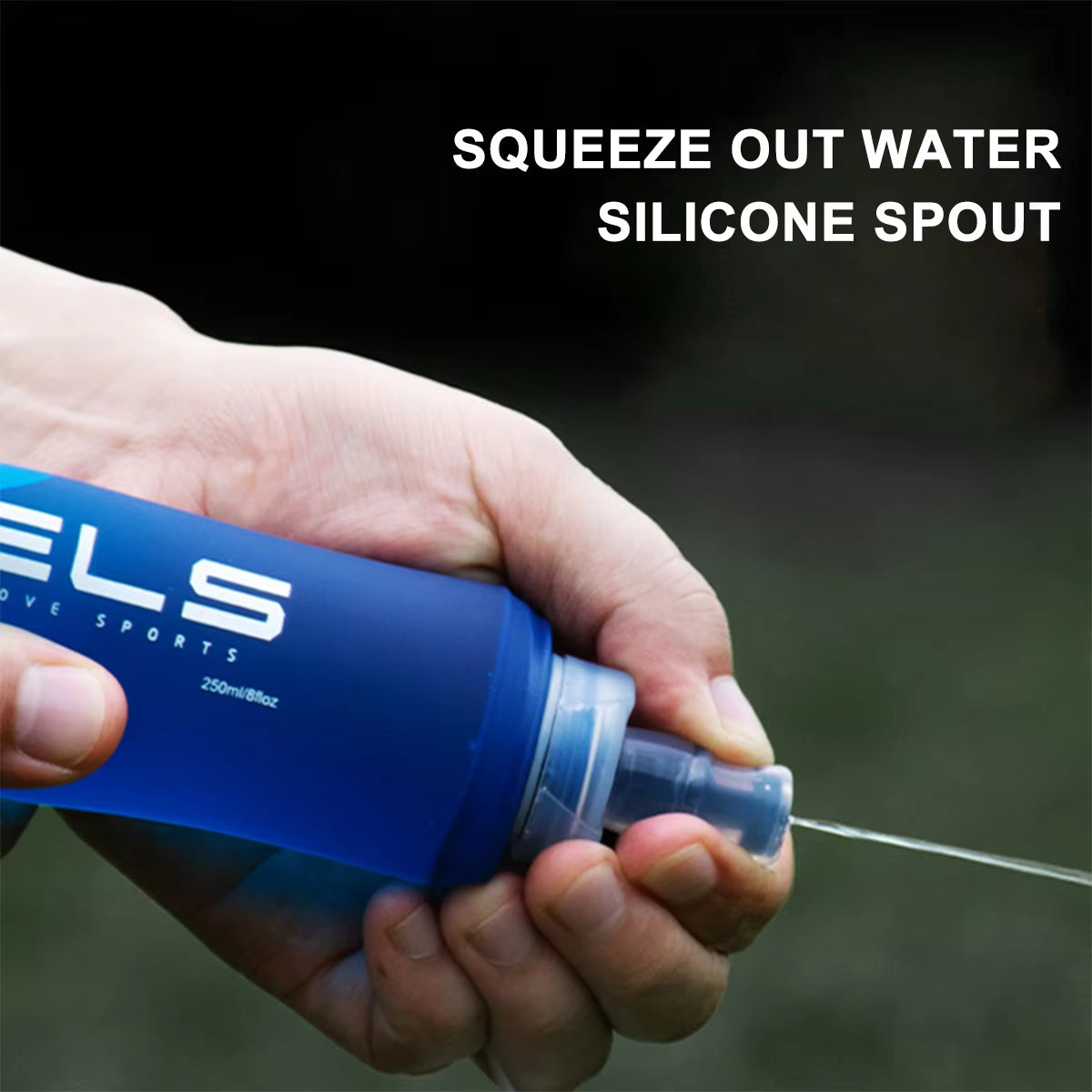 1Pc150Ml/250Ml/500Ml Outdoor Collapsible Silicone Bite Size Water Bottle Running Camping Hiking Travel Convenient Water Bottle
