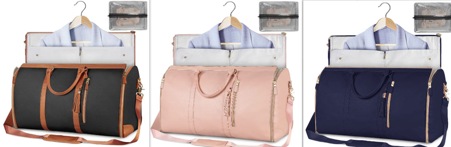 Large Capacity Travel Duffle Bag Women'S Handbag Folding Suit Bag Waterproof Clothes Totes
