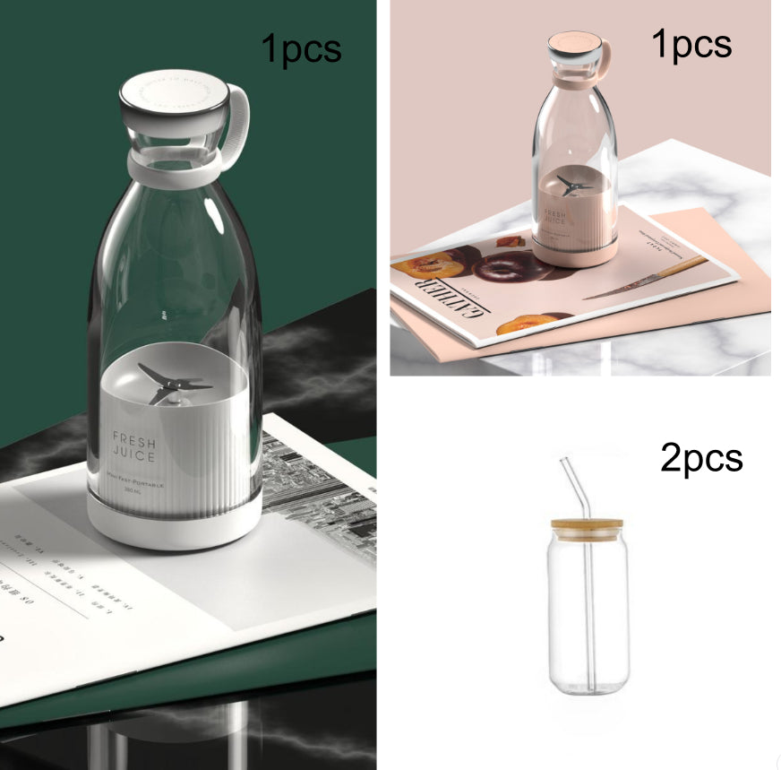 350ML Electric Juicer Blender Mixer USB Rechargeable Machine Household Portable Blender Maker Cup Kitchen Tool Kit
