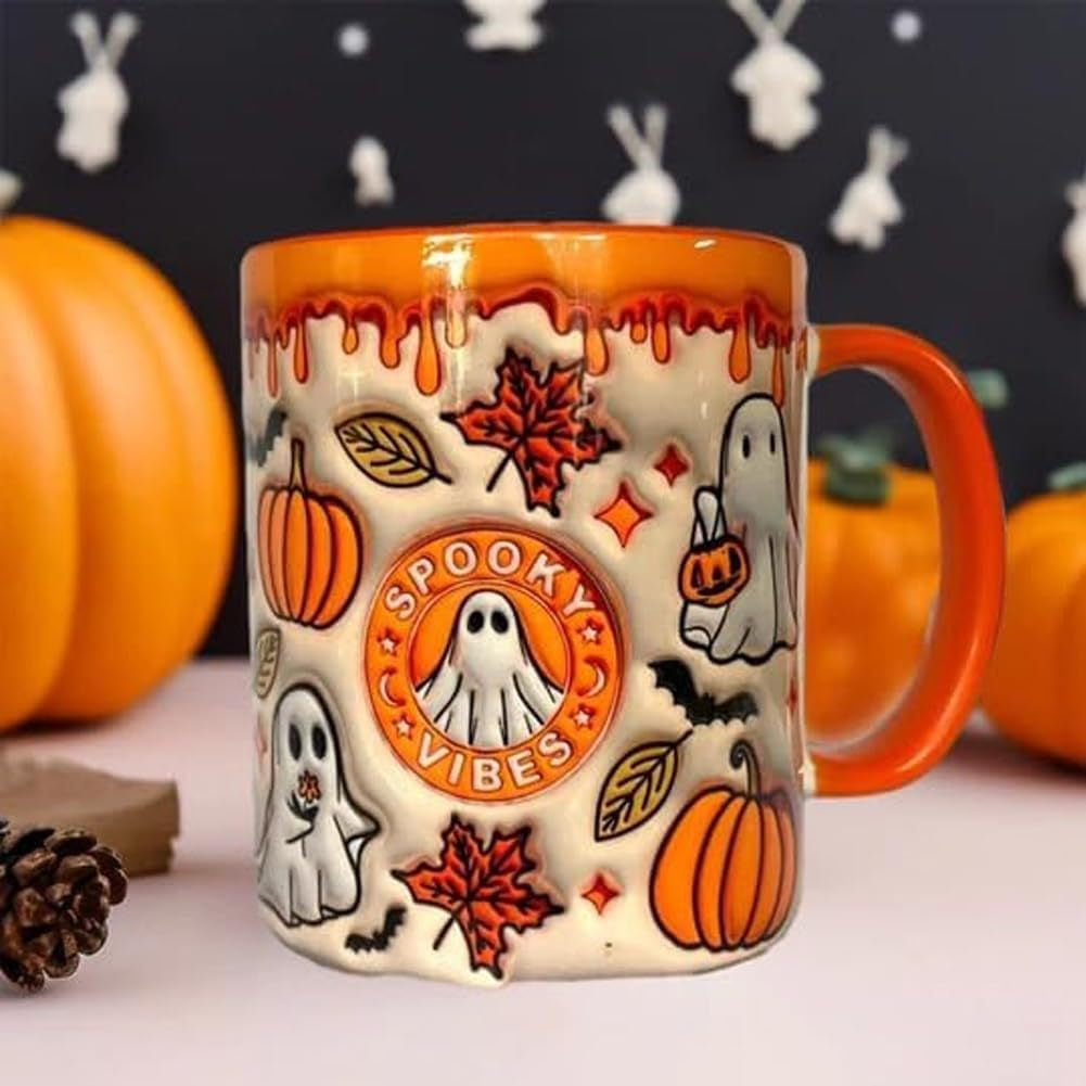 Halloween Pumpkin Ceramic Coffee Mug