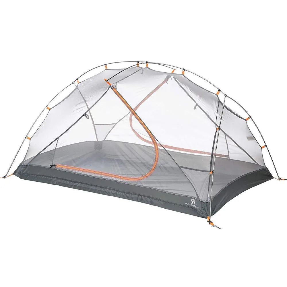 Outdoor Backpacking 2 Person Ultralight Hiking Tent 210T Fabric Double-Layer 3-Season Camping and Beach Tent Light Weight Tent