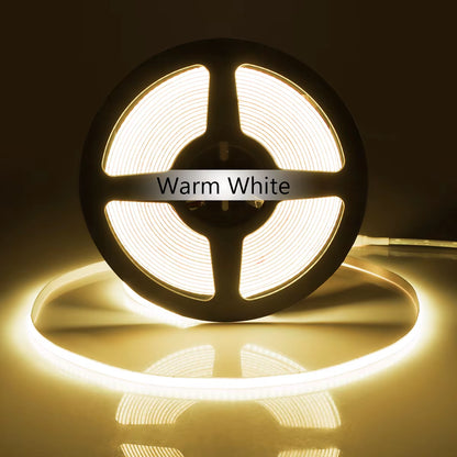 DC12V COB LED Light Strip with Dimmable Penetrable Wood Mirror Acrylic Wireless Touch Sensor Switch for Kichen Cabinet Decor