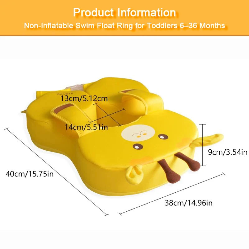 Baby Swimming Pool Floats Non Inflatable Infant Swim Buoyant Ring Perfect for Toddlers and Kids Ages 6-36 Months