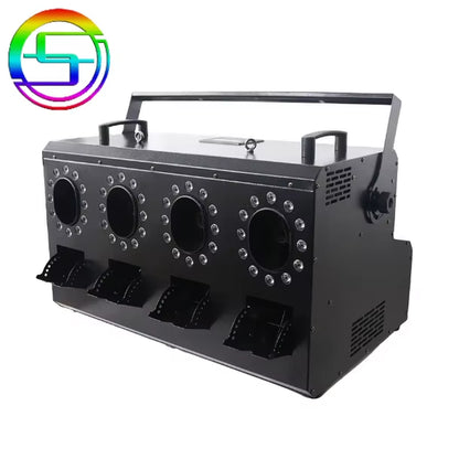 Shangcheng 1500W Double Hole LED Smoke Bubble Maker DMX 8 Channel Celebration Wedding Atmosphere Stage Smoke Bubble Machine