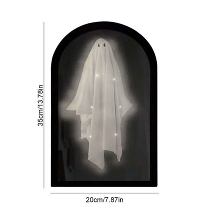 2025 Novelty Halloween Ghost Mirror with Creepy Eyes Night Light Halloween Ghostmirror Spooky Halloween Haunted House Decor