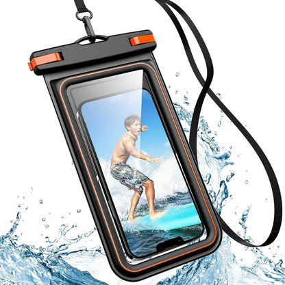Floating Waterproof Phone Pouch, IPX8 Waterproof Phone Case Dry Bag Kayak/Beach/Cruise Travel Essentials,For Iphone, Samsung