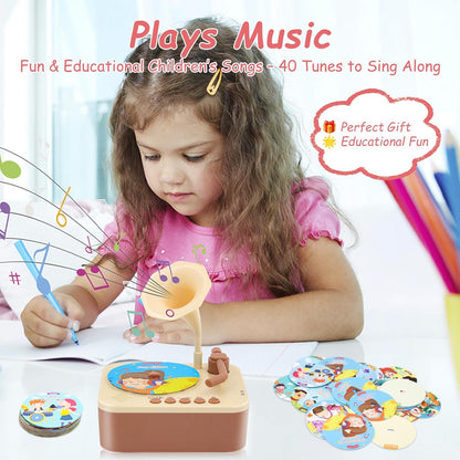 Kids Story & Music Player with 96 Learning Cards