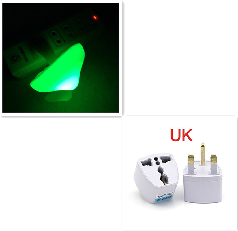LED Night Light Mushroom Wall Socket Lamp EU US Plug Warm White Light-Control Sensor Bedroom Light Home Decoration