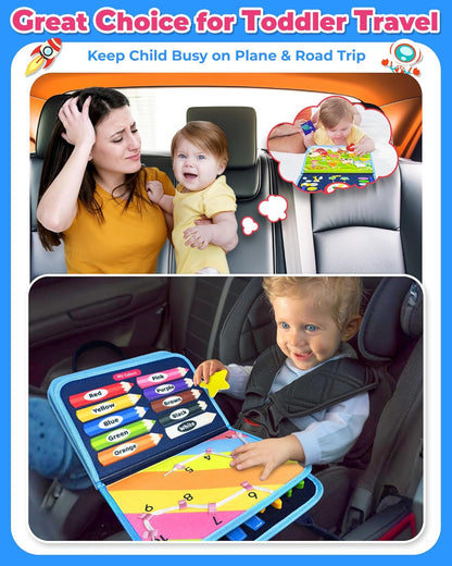 Montessori Busy Board Travel Book for Toddlers