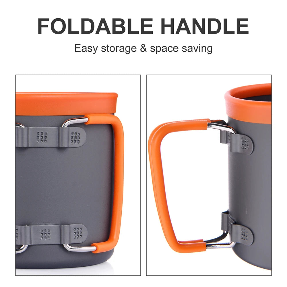 Camping Aluminum Cup Outdoor Mug Tourism Tableware Picnic Cooking Equipment Tourist Coffee Drink Trekking Hiking