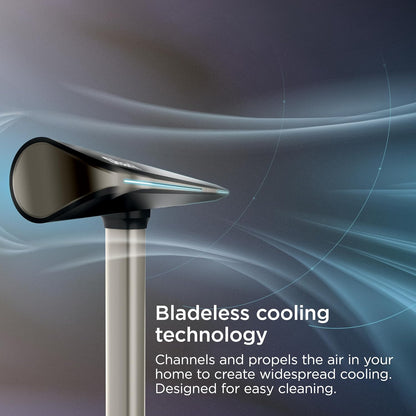 Shark TurboBlade Bladeless Tower Fan — Charcoal
