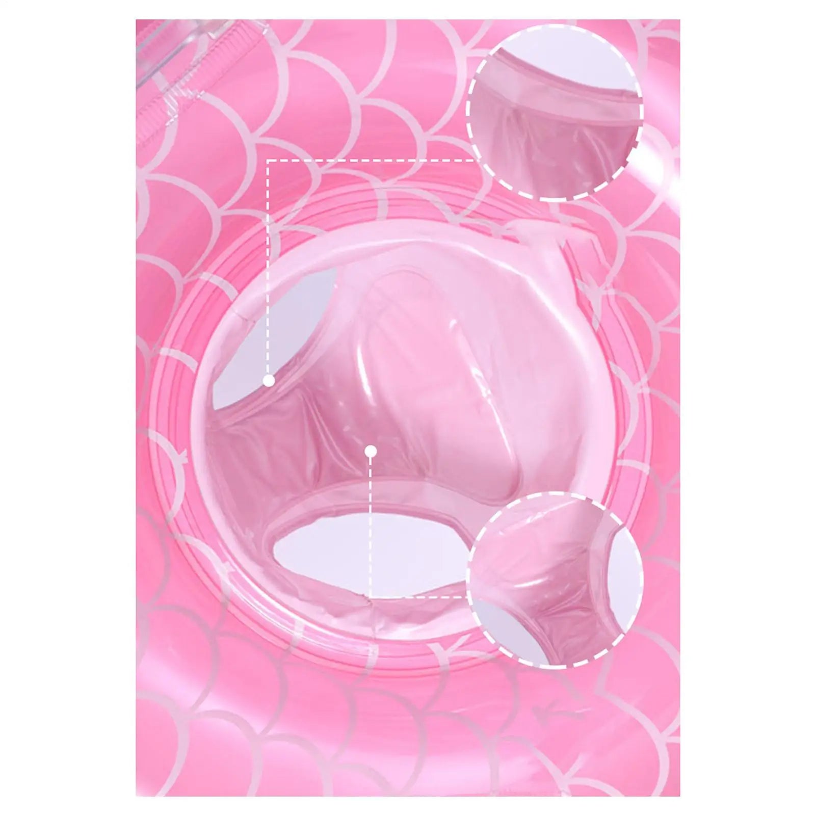 Kid Pool Toys Inflatable Swimming Ring Toys Pool Float Inflatable with Canopy for Boys Girls for Home Outdoor Lake River
