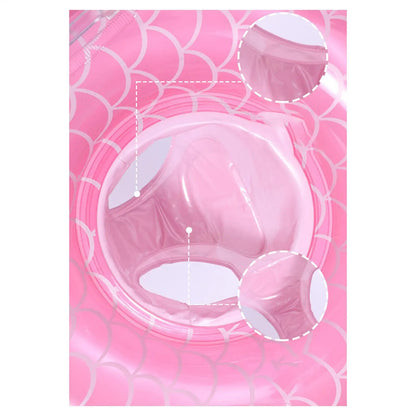 Kid Pool Toys Inflatable Swimming Ring Toys Pool Float Inflatable with Canopy for Boys Girls for Home Outdoor Lake River