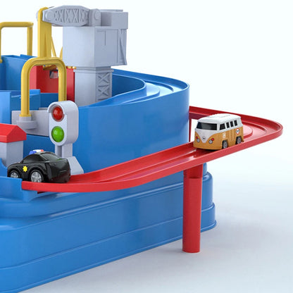 Racing Rail Car Track Adventure Game Educational Toys Children Brain Mechanical Interactive Train Model Animals Space Rocket Toy