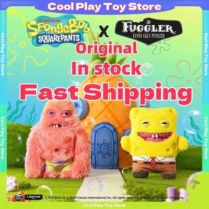 Patrick Star‌ Plush Toys 22Cm Original Ugly Monster Spongebob Squarepants Cute Tooth Monster Fill Plush Dolls Toys Gifts