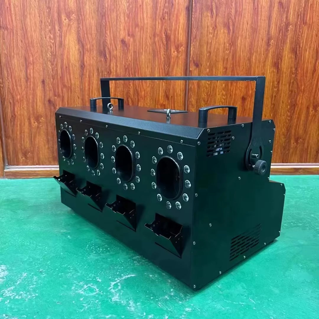 Shangcheng 1500W Double Hole LED Smoke Bubble Maker DMX 8 Channel Celebration Wedding Atmosphere Stage Smoke Bubble Machine