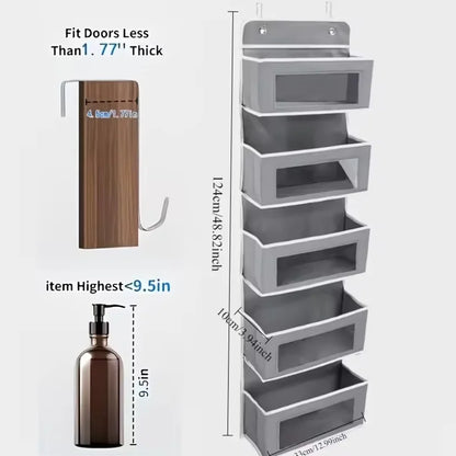 Over-The-Door Hanging Organizer Extra Large Multi-Layer Storage Bag for Toys Clothes & Dorm Room Essentials