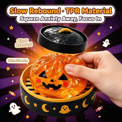 Halloween Cute Scary Ghost Maruko Squishy Squeeze Toy Set - Mini Portable Stress Fidget Item, Squishy Haul Sensory Kids Toy, Unique Whimsical Party Treat Bag Filler & Whimsical Gift, Fidgets