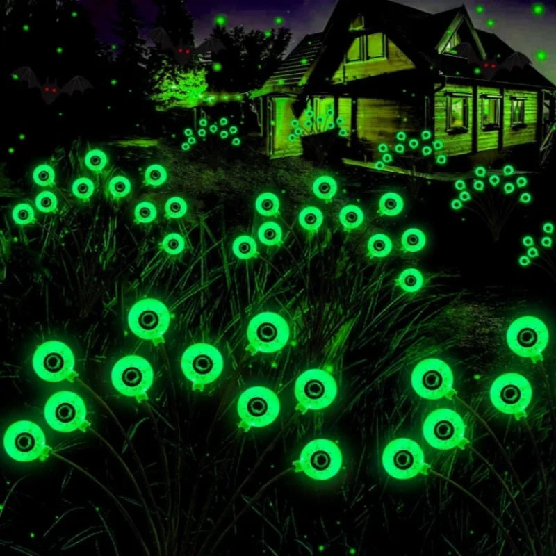 Halloween LED Eyeball Lights Solar Garden Lawn Lights Outdoor Scary Eyeball Lights Ground Lamp Halloween Party Decoration