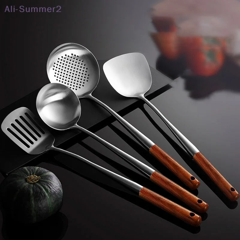 Kitchen Utensils Wok Spatula Iron and Ladle Tool Spatula for Stainless Steel Cooking Equipment Kitchen Accessories Essentials