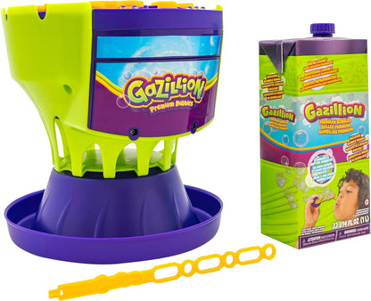 LED Bubble Machine with Color-Changing Lights & 1L Solution