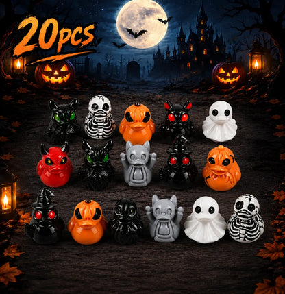Halloween 20/40/60Pcs Party Decorations - Skeletons, Pumpkins, Ghosts, and More for Festive Celebrations
