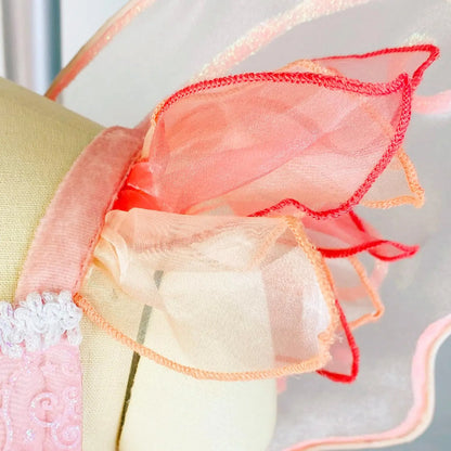 Baby Toddler Girls' Pink Fairy Costume Set - Includes 1 Fairy Wings, 1 Headband, Butterfly & Christmas Party Dress-Up Accessories