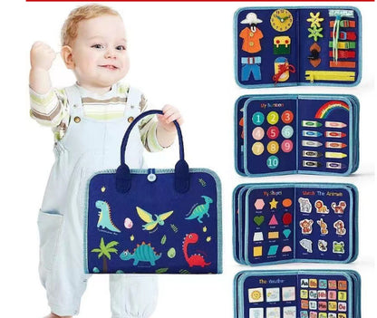 New Busy Book Children'S Busy Board Dressing and Buttoning Learning Baby Early Education Preschool Sensory Learning Toy