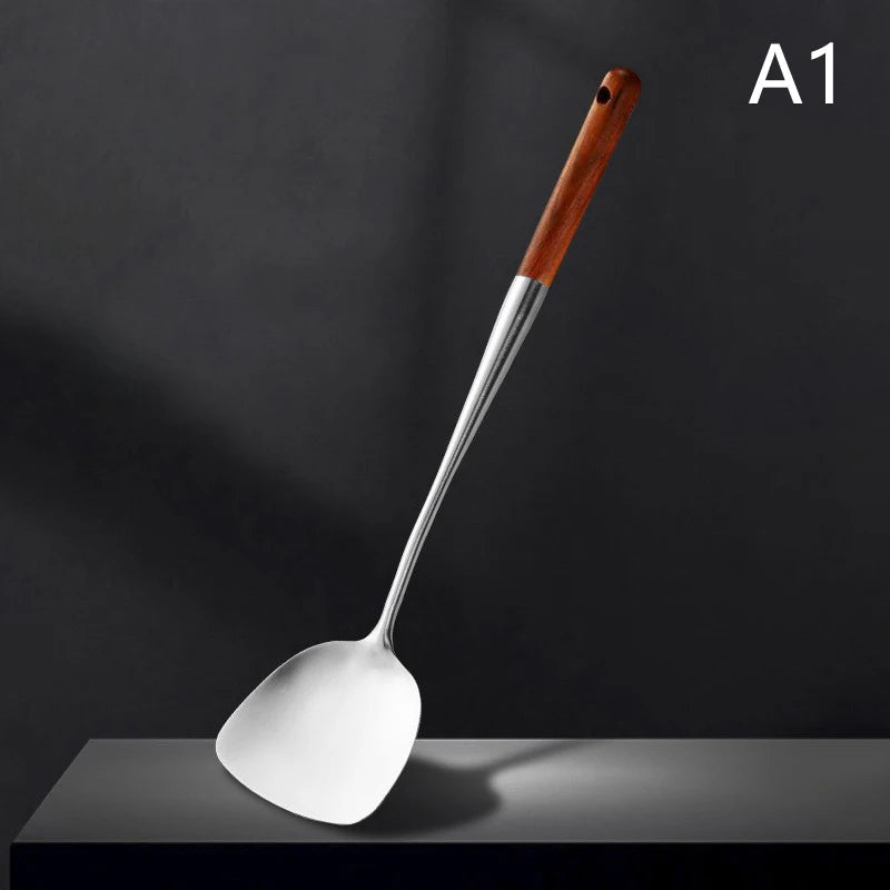 Kitchen Utensils Wok Spatula Iron and Ladle Tool Spatula for Stainless Steel Cooking Equipment Kitchen Accessories Essentials