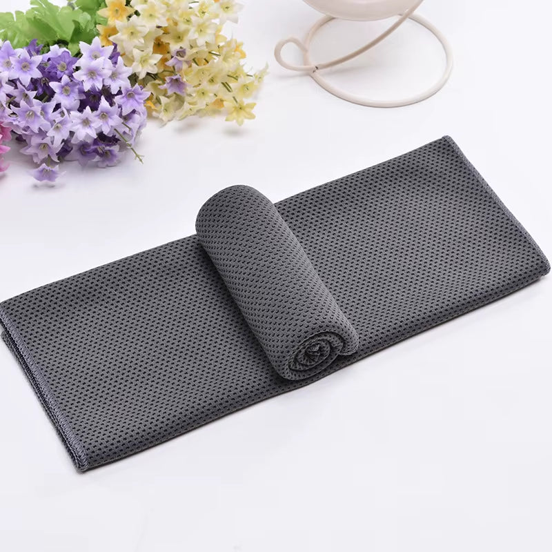 Cooling Towel Neck Wrap Lce Sports Beach Towels Cold Microfiber Cloth for Yoga Golf Gym Fitness Summer Outdoor Work100X30Cm