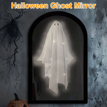 2025 Novelty Halloween Ghost Mirror with Creepy Eyes Night Light Halloween Ghostmirror Spooky Halloween Haunted House Decor
