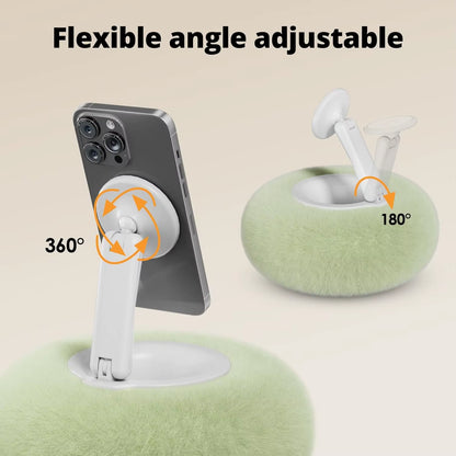 2025 Magnetic Pillow Stand for Kindle E-Book, 3.5-7' Tablet or Other Devices, Adjustable Pillow Phone Holder for Reading on Bed